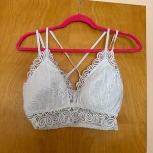 Blake & co. White Lace Bralette, Size XL